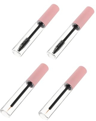 Veemoon 6pcs Tubes de Mascara Vides avec Bâtonnet Outils de Maquillage Refillables en Pet 5 Ml pour DIY et Voyage