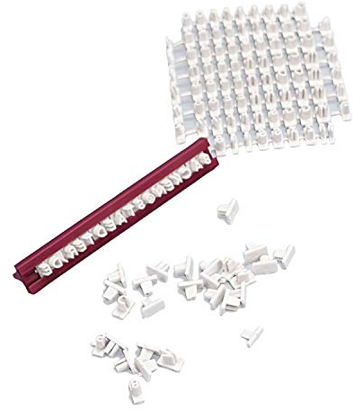 Städter Präger Set, 86-teilig Text-Prägeset, Kunststoff, Mehrfarbig, 9.5 cm