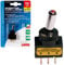 Lampa Interruttore A Leva 12/24V 20A Max con LED Rosso