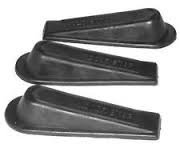 4 Pack of Rubber Door Stop Wedges