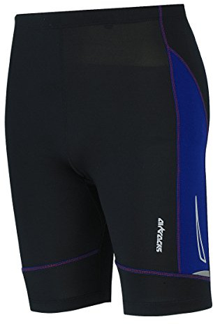 Airtracks Herren Funktions Laufhose Kurz Pro Air - Lauftight - Running Tight - Laufshorts - Sporthose - Jogginghose - Kompression - Atmungsaktiv - Schnelltrocknend - Reflektoren