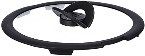 Lagostina Couvercle en Verre Lagostina Ingenio pour Induction, Noir/Transparent, 22 cm