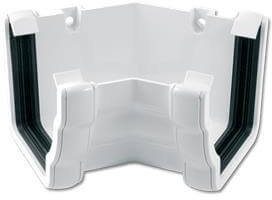 FloPlast Ogee White 135 Degree Internal Gutter Angle