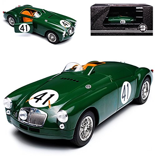 Triple 9 MG MGA EX182 Nr 41 24h Le Mans 1955 Miles Lockett 1/18 PremiumX Modell Auto mit individiuellem Wunschkennzeichen