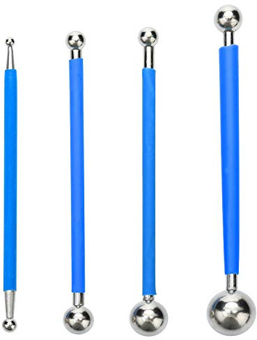 GOZOLA Caulking Tool for Concrete Countertop, Metal Ball Tile Caulk Finishing Tool Used To Press The Tile Grout Coating For Bathroom Kitchen and The Rest Of The Household