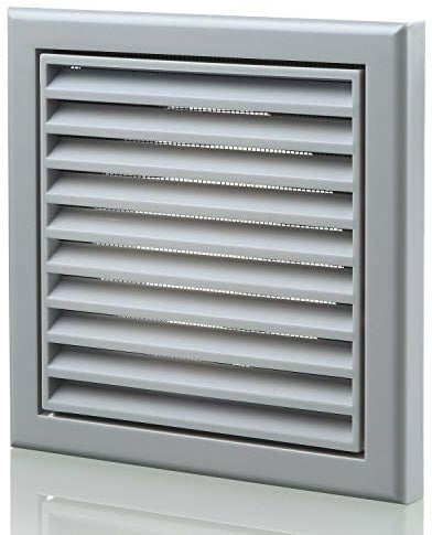 150 mm Robust Outside Wall Hole Cover Vent Fitting with Fly Screen for Caravan Shed Bathroom Shower Kitchen Garage Shed for Air Circulation Odour Removal Extractor Fan Cooker Hood Oven Vent