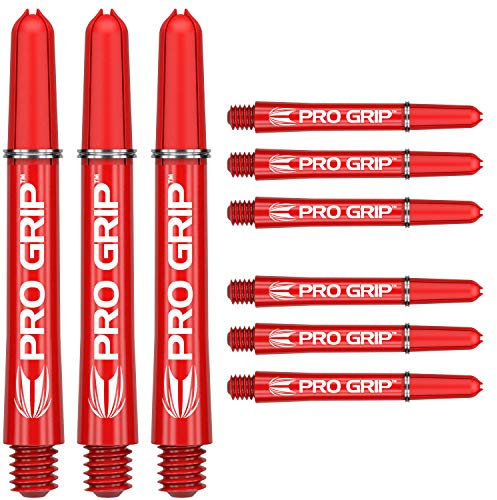 Target Darts 3 x Sätze of Rot Pro Grip Dartschäfte Zwischenzeitlich - 9 Dartschäfte Insgesamt