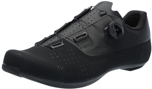 Fizik Tempo Overcurve R4 Wide, Road Cycling Comfortable Shoes, Black, 12-12.5 Wide
