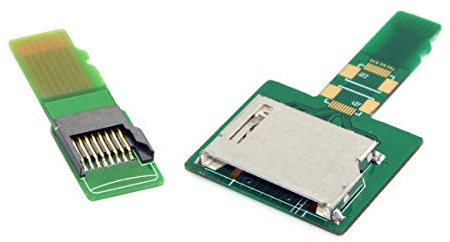 cablecc 1Set SD TF Card Socket Female to Micro-SD TF Male Memory Card Kit Extension Adapter Testing Tools Extender