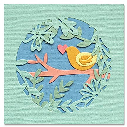 Sizzix Thinlits Stanzschablone 665092 Spring Layered Scene von Olivia Rose 5er Pack