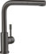 Villeroy & Boch Steel Shower Küchenarmatur, Hochdruck, Wasserhahn Küche mit ausziehbarer Brause und 360° Schwenkbereich, Spültischarmatur wassersparend, Auslauf Höhe 270mm, Anthracite