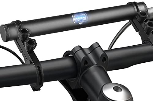 Bike Handlebar Extender Rechargeable Aluminum Alloy 20CM Bicycle Handlebar Extension Bracket Multifunctional Light Mount Holder Power Bank