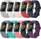 FunBand Armband kompatibel mit Fitbit Charge 5 Armband, Weiches Silikon Sport Ersatzband Verstellbares Uhrenarmband Armbänder für Fitbit Charge 5 Activity Tracker für Damen Herren, 10-Pack
