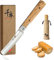 SENBON 440A Stainless Steel Pocket Folding Japanese stil Bread Knife Natural Olive Handle Camping Trip Outdoor Portable Knife
