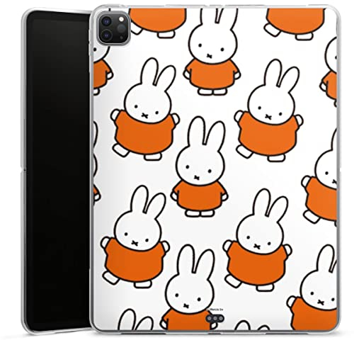 DeinDesign Silikon Hülle kompatibel mit Apple iPad Pro 12.9 (2020) Case Tablet Hülle Muster Miffy Hase