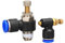 ezqnirk 1PCS Connecteur d'air de connecteur Rapide pneumatique BSPT Joint de Tuyau fileté mâle,SL,4-01