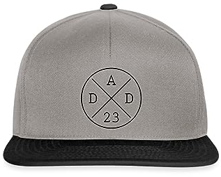 Spreadshirt Dad 2023 Snapback Cap, One Size, Graphit/Schwarz