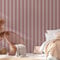 A.S. Création Streifen-Tapete Lila Grau PVC-Frei - Natural Living 386654 - Vliestapete Gestreift - 10,05x0,53m Made in Germany