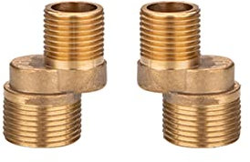 BiaoTeng Excentricas Grifo Ducha,Brazo Oscilante Ajustable,Reductor Laton 3/4 A 1/2,Accesorios Para Grifo De BañEra,Adaptador Grifo Ducha 1/2 3/4,dorada B
