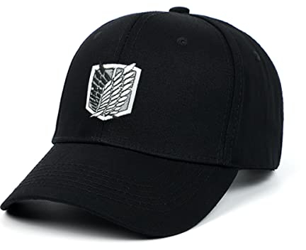 Wantism Attack on Titan Baseball Cap Sport Freizeit Mütze Snapback Verstellbare Mütze Mehrfarbig, mehrfarbig, One size