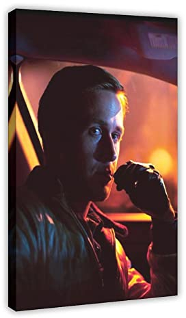 Schauspieler Ryan Gosling 16 Leinwand-Poster, Wandkunst, Dekoration, Druck, Bild für Wohnzimmer, Schlafzimmer, Dekorationsrahmen: 60 x 90 cm