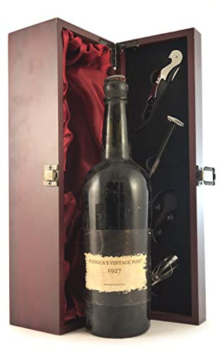 Fonseca Vintage Port 1927 (In neck) in a silk lined wooden box with four wine accessories, 1 x 700ml