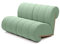 DomiMeble Sofa 2 Sitzer mit einzigartigem Design, aus hochwertigem Holz, leicht zu reinigendem Polyestergewebe, das Produkt muss Nicht zusammengebaut Werden (Catch me 13)