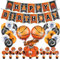 39 Stück Basketball Luftballons, Basketball Thema Geburtstagsfeier Deko, Tortendeko, Basketball Party Dekoration für Kinder Jungen und Basketballfans Geburtstagsfeier
