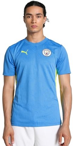 PUMA Herren Manchester City Trainingstrikot L Magic Blue Yellow Glow