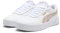 PUMA Damen Carina 2.0 Sneaker, Textil White-Prairie Tan, Größe 38, 8