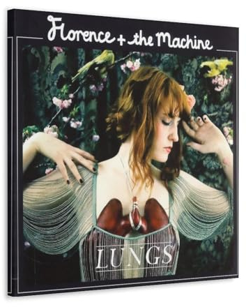 KKPLMM Poster, Motiv: Florenz und die Maschine: Lungs, dekoratives Gemälde, Leinwand, Wandposter und Kunstdruck, modernes Familienschlafzimmer, Dekoration, Poster, 30 x 30 cm