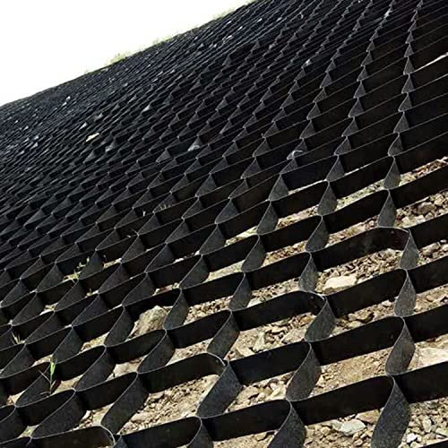 Grille de stabilisateur de sol de 2 pouces de hauteur for allée en gravier for soutenir la pente, la terre, le sol, les boues, la sous-couche, la zone argileuse humide, facile à installer, perméable G