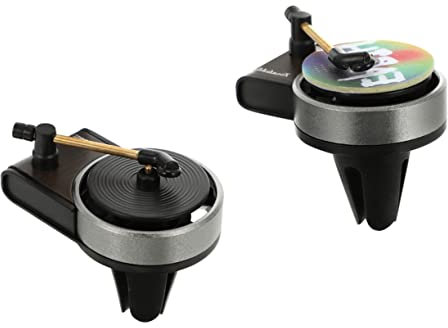 OUNONA 2 Stück Auto Duftclip Plattenspieler Design Aromatherapie Vent Duftspender Für Pkw Innenraum Retro Look Bpa Frei