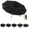 CAPASTEC 1 Set Umgekehrter Regenschirm mit Abdeckung, Faltbarer Invertierter Regenschirm, Grün