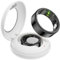 Smart Ring Fitnesstracker Schrittzähler 5ATM Wasserdicht Smartring Fitness Ring Tracker Smartringe Herren Damen Schlaf Ring Pulsmesser Smart Ring Android iOS Sport Ringe Remote Control