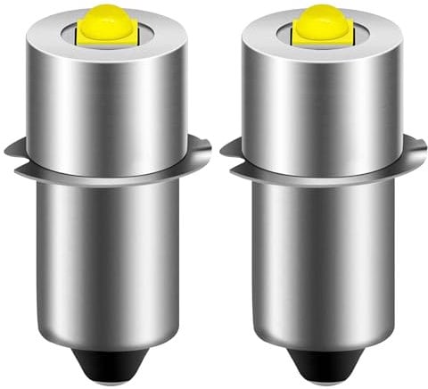 Joycabin 2 unidades P13.5S LED Upgrade Linterna Bombilla Led Reemplazo de Alta Potencia Linterna LED Lámpara LED 12 V P13.5S Bombilla de Repuesto Blanco