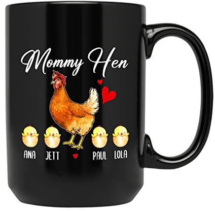 Maman Poule Mug Unique Tasse À Thé Durable Tasse À Café Idée Cadeau Pour Anniversaire Maman Bureau 330Ml