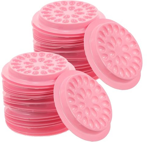 VICASKY 100pcs False Eyelash Glue Stand Lash Pallet for Eyelash Extensions Lash Holders