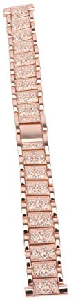 Uonlytech Correa De Reloj De Brillantes Para Rosa Dorado Accesorio Elegante y Duradero Para Relojes Inteligentes