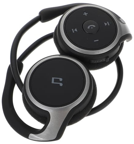 POPETPOP Headset Wireless Earphone for Running Sports Microphone Black Lightweight Design for Gym and Outdoor Activities