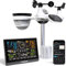 Vorsprung Station météo intelligente [7 en 1] avec application et Wi-Fi (stations météo avec capteur extérieur) (station météo)