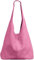 Caspar große Damen Wildleder Tasche Hobo Bag Shopper - CLASSIC LINE - Modell No.767 - Made in Italy, Farbe:pink, Größe:One Size