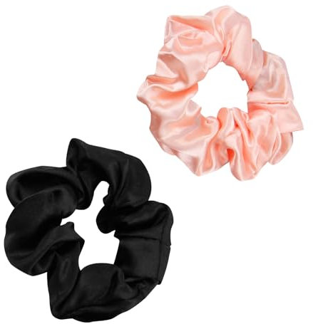 2 Stück Haarband Drink Cover, Anti-Spike-Getränkedeckel Scrunchies, Antidrogen Glasschutz, Anti-Verschütten für Partys und Festivals Sicher Von Fremdkörpern in Den Safe Cup 【Schwarz+Rosa】