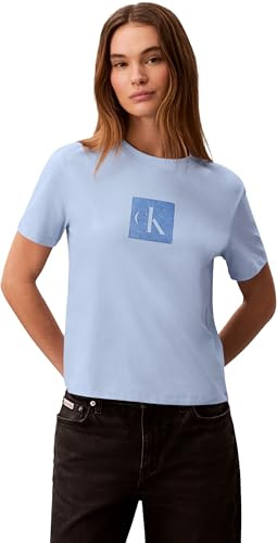 Calvin Klein Damen Ss Classic Fit Monogram Tee Lv047f819g Graphic Tees