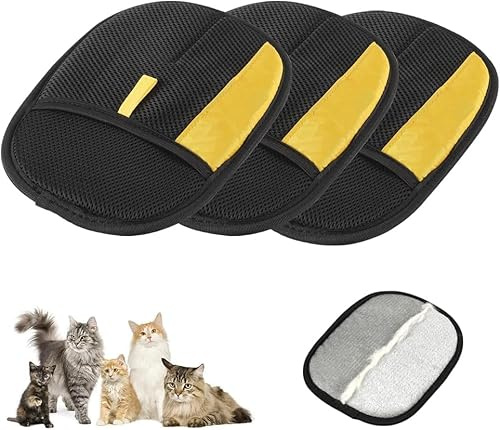 2025 Nuevos guantes quitapelos para mascotas, guantes de depilación electrostáticos para limpiar el pelo de mascotas y el cuidado del pelaje, removedor de pelo para mascotas, gatos y pieles de perro