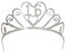 Beistle 60633-16 Glitzerndes Metall 16 Tiara Party Décor