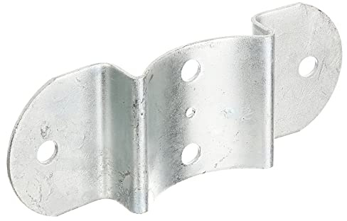 Alberts 202835 Zaun-Riegelbeschlag | feuerverzinkt | für Pfosten und Halbrund-Zaunriegel Ø100 mm | 70 x 180 mm