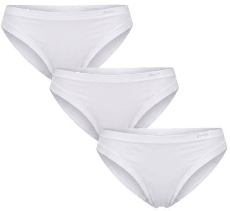 Janira Pack-3 Mid-rise panties with inner lining for women 1031184 White