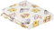 Disney Winnie The Peeking Pooh Spannbetttuch für Kinderbett, 100% Baumwolle, Gelb/Blau/Grün