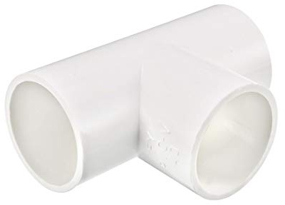 sourcing map 20mm Raccord PVC Tuyau en T Connecteur Couplage 40mm 1 Pack